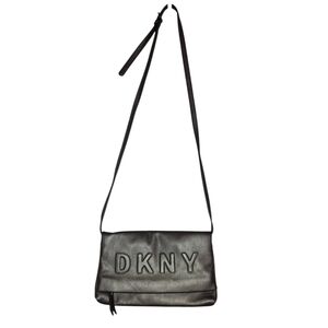 DKNY Metallic Gray Crossbody Bag